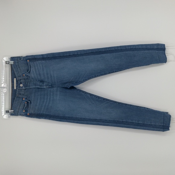 Levi's Denim - Levi's Women's 26 Wedgie Skinny Jeans Raw Hem Dark Side Seam Button Fly Hi Rise